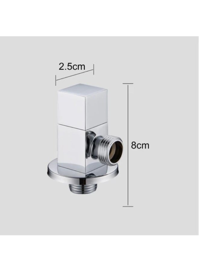 Square angle valve – chrome - Image 2